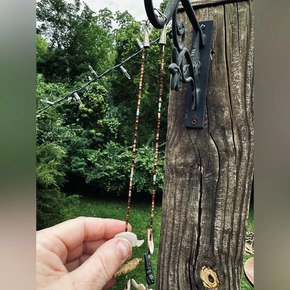 CYBER SALE Zuni Turquoise Stone Carved Fetish Animal Necklace. - Picture 2 of 12